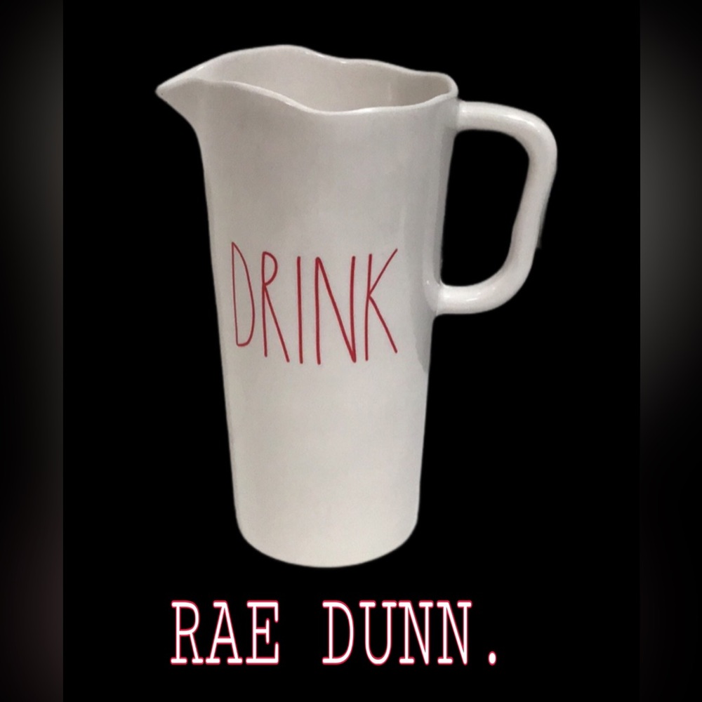 RAE DUNN Artisan Collection “DRINK” Melamine Pitcher